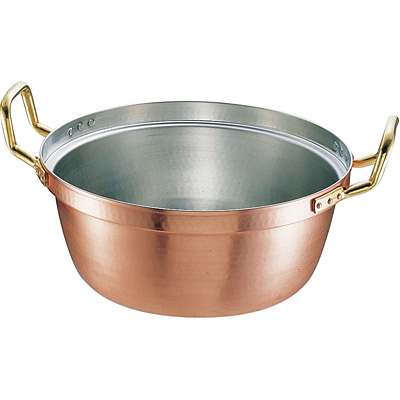 胴　54㎝大型鍋　打出料理鍋　錫引き 胴 54㎝大型鍋 打出料理鍋 錫引き