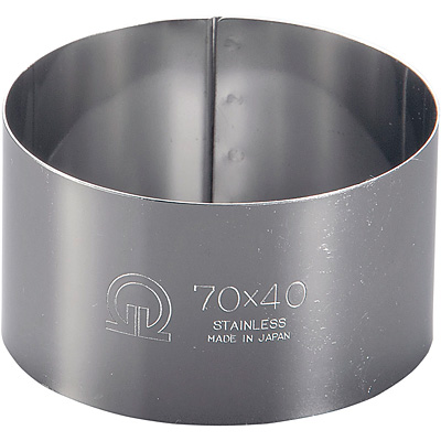 遠藤商事◆73個セット◆18-10ステンレス◆セルクル◆55×45/60×30 遠藤商事 SA 18-0 ステンレス セルクルリング 丸型 φ70mm 深さ40mm