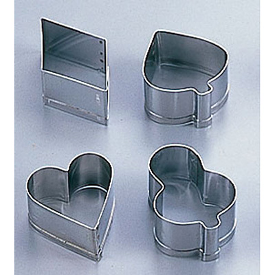 田中糧機 クッキー抜き型セット トランプセット 4ヶ入り No.2121