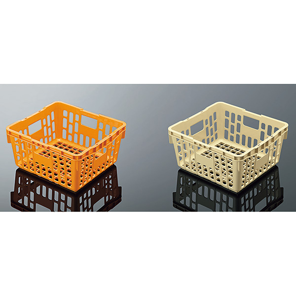 茶カゴ PP食器カゴ PK1OG オレンジ - 調理器具のSHOKUBI