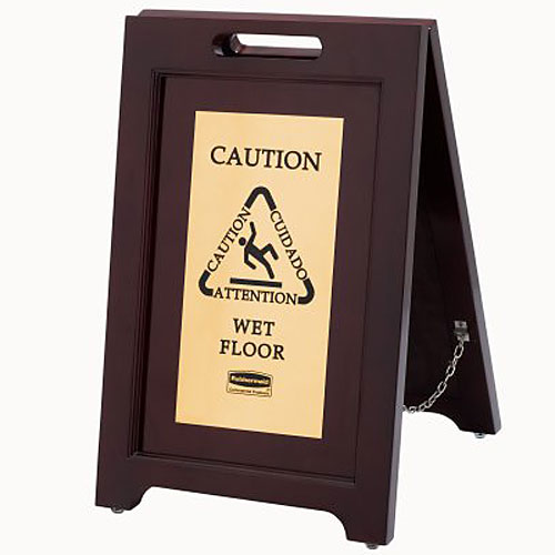 ラバーメイド ES多言語サイン 2サイド 1867507 ゴールド - 調理器具の