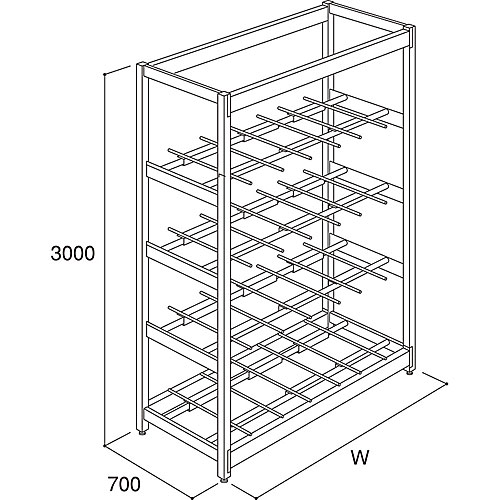 店舗什器　ワゴン　ホイール付き金属フレームストレージラック 店舗什器 ワゴン ホイール付き金属フレームストレージラック