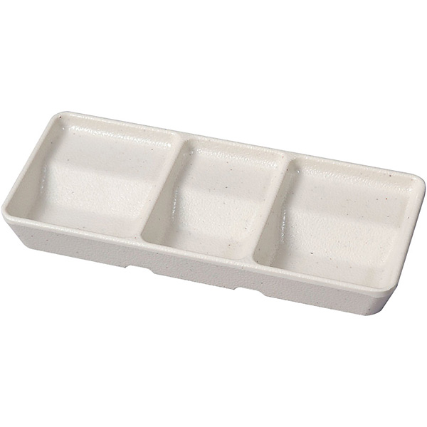 【新品未開封】三品皿 三連皿 薬味皿 タレ皿 メラミン樹脂 10個×2セット 有田焼 伝平窯 「3連皿（2柄）」 伝平窯さんの古典的でかわいい3連