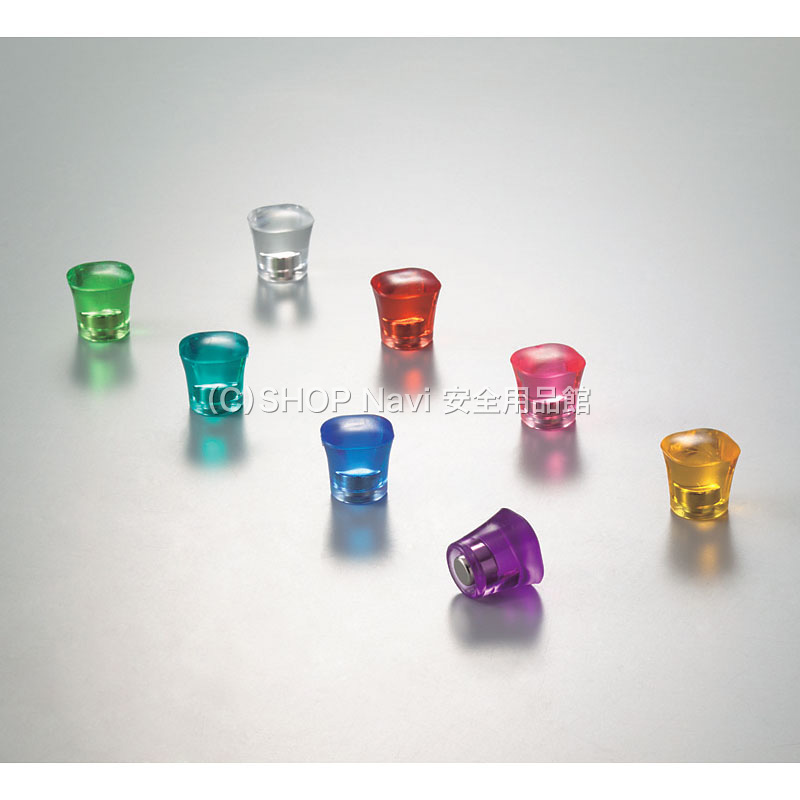 日本緑十字社 プルマグネットピンタイプ 8個1セット 316034 カラー