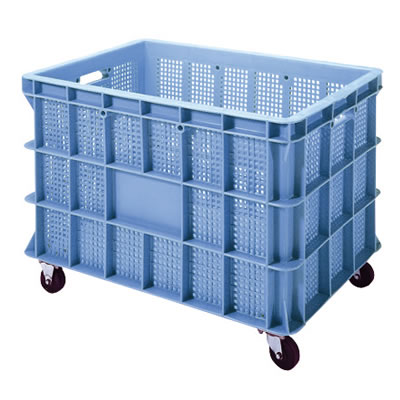 セキスイ メッシュコンテナ ボックスタイプ キャスター付 BSP200B 180