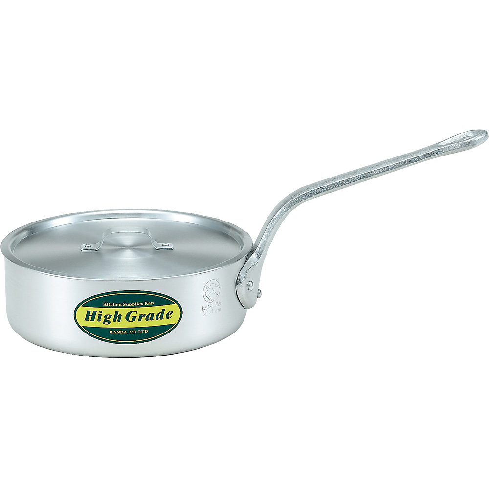 カンダ ハイグレードアルミ浅型片手鍋 30cm - 調理器具のSHOKUBI