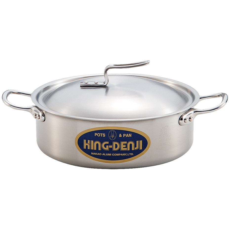 【新品未使用】KING DENJI 寸胴鍋　24cm 料理鍋 ステンレス製 [IH・ガス] 24~45cm 全8サイズ / キングデンジ D