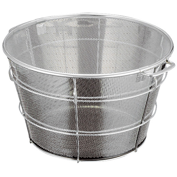 本間冬治工業 弁慶 18-8 ステンレス パンチング遠心脱水ざる 45cm 穴径