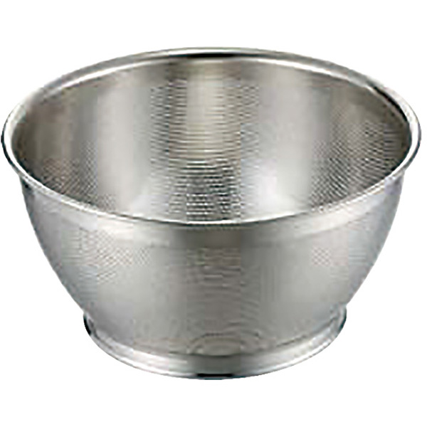 Yukiwa ステンレス製 パンチングスクイザル 33cm 大（9-0402-1005） YUKIWA 18-8パンチング浅型ザル33cm 荒目 φ2.2mm穴 : 厨房