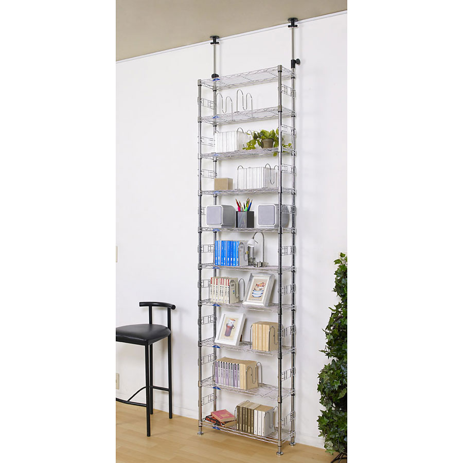 新品未使用　ルミナスフィール　テンションラック10段60W　仙台　宮城 突っ張りラック 幅60cm 10段 ルミナスフィール スチールラック 幅63