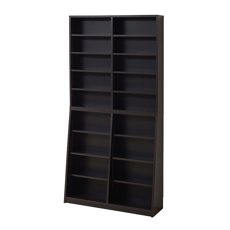 本棚 可動棚 収納ラック 壁面 幅90cm YH-110H 送料無料 本棚 薄型 90幅 文庫本 ラック 壁面収納 収納家具 本収納