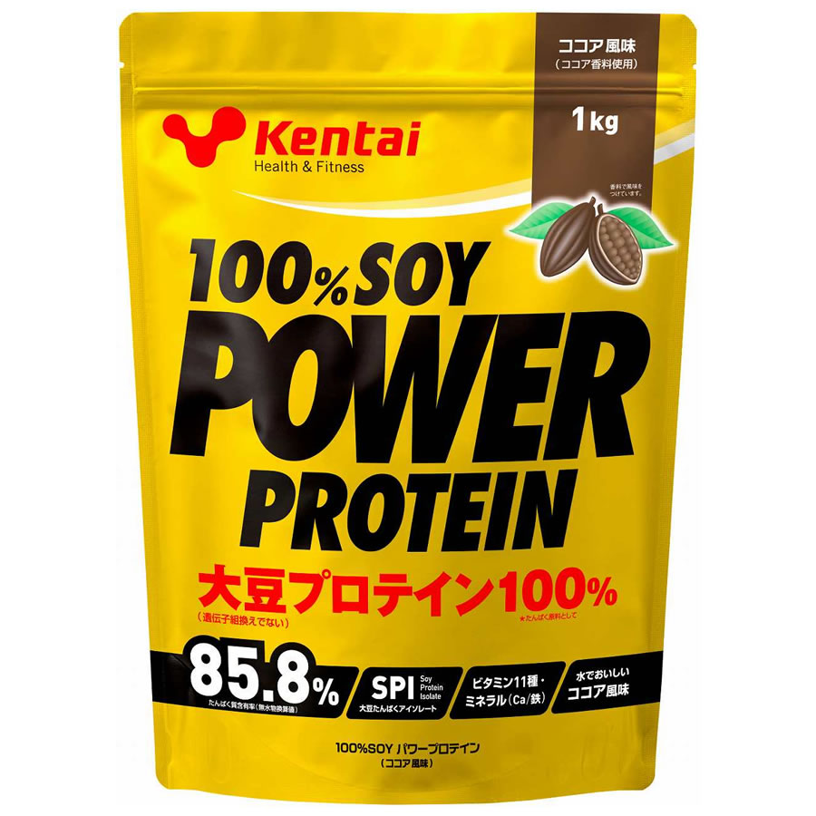 100% SOY パワープロテイン 1kg K1211 ココア風味 - 調理器具のSHOKUBI