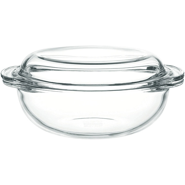 iwaki ベーシック キャセロール 1.5リットル 蓋付 B683 - 調理器具の