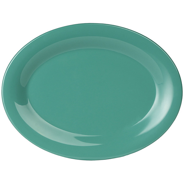 Thunder Group メラミン食器 オーバルプレート 24cm CR209GR グリーン