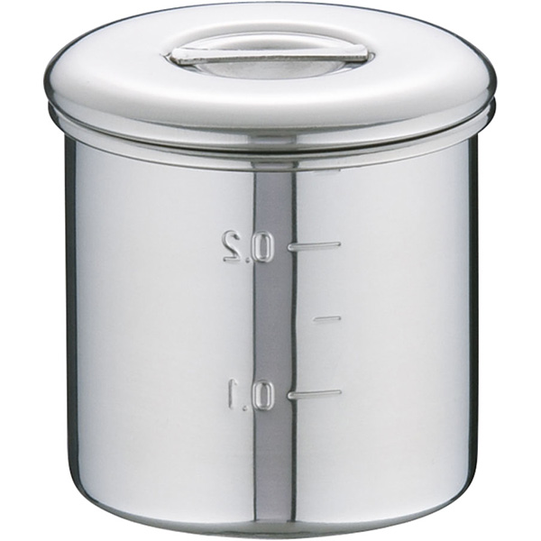 本間製作所 KOINU 18-8 ステンレス キッチンポット 内蓋式 7cm - 調理