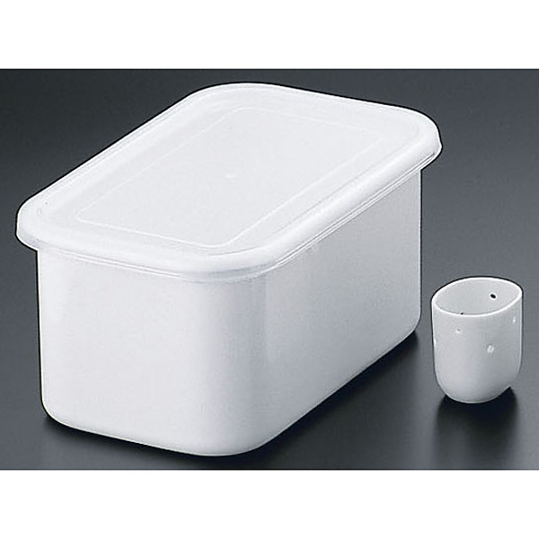 野田琺瑯 日本製 ぬか漬け容器　３個　水取り器２個付 TK-32 Amazon｜野田琺瑯(Nodahoro) 漬物容器 保存容器 ホーロー 角型