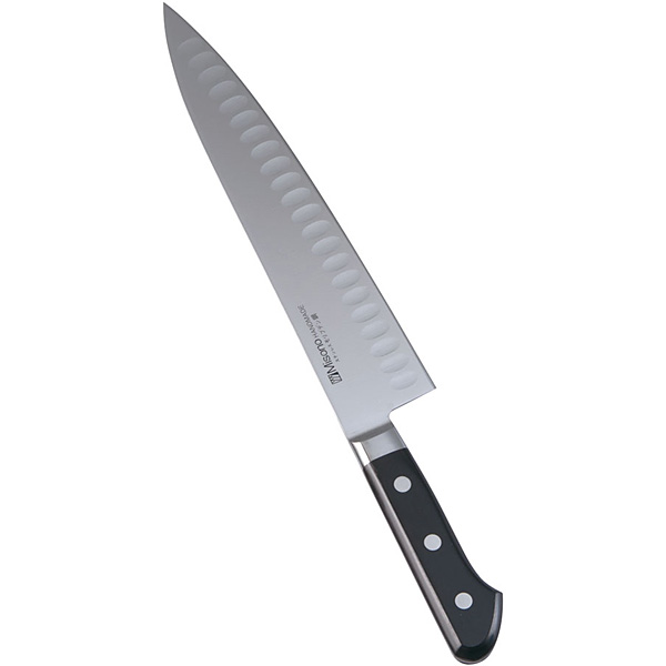 ミソノ刃物 モリブデン鋼 牛刀サーモン No.563 24cm - 調理器具のSHOKUBI