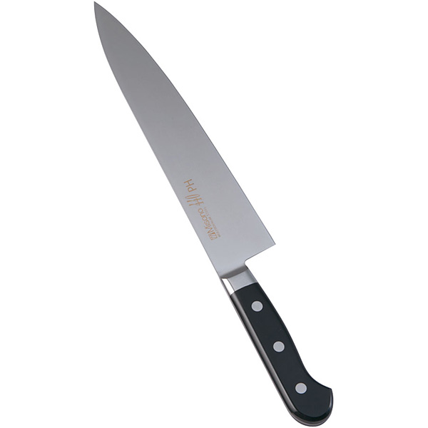 ミソノ刃物 440PHシリーズ プラ柄 牛刀 両刃 No.013 24cm - 調理器具の