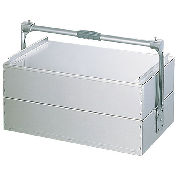 遠藤商事 アルミ 出前箱 二段式 関西式 特大 - 調理器具のSHOKUBI