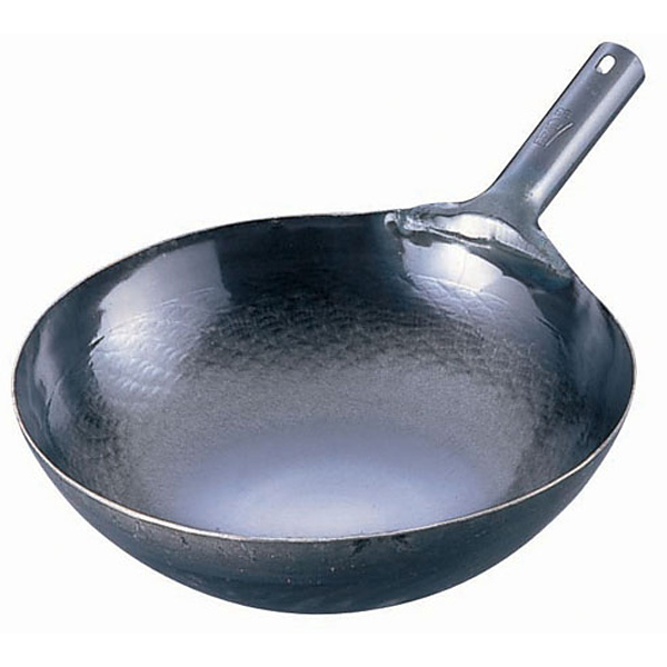 山田工業所 山田 鉄 打出片手中華鍋 板厚1.6mm 30cm - 調理器具のSHOKUBI