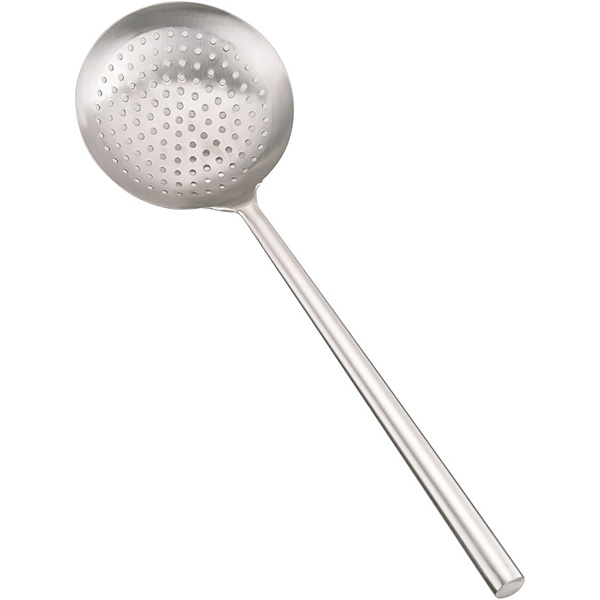 三宝産業 ステンレス 中華お玉 穴明 パイプ柄 ワンピース 大