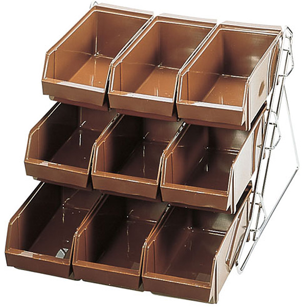 タッパーウエア マルチオーガナイザー 3段 キャスター付き ブラウン タッパーウエア マルチオーガナイザー 3段 キャスター付き ブラウン