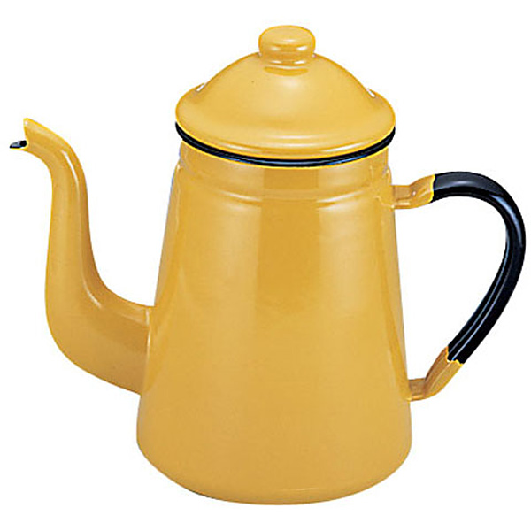野田琺瑯 ホーローコーヒーポット キャメル #11 1,000cc - 調理器具の