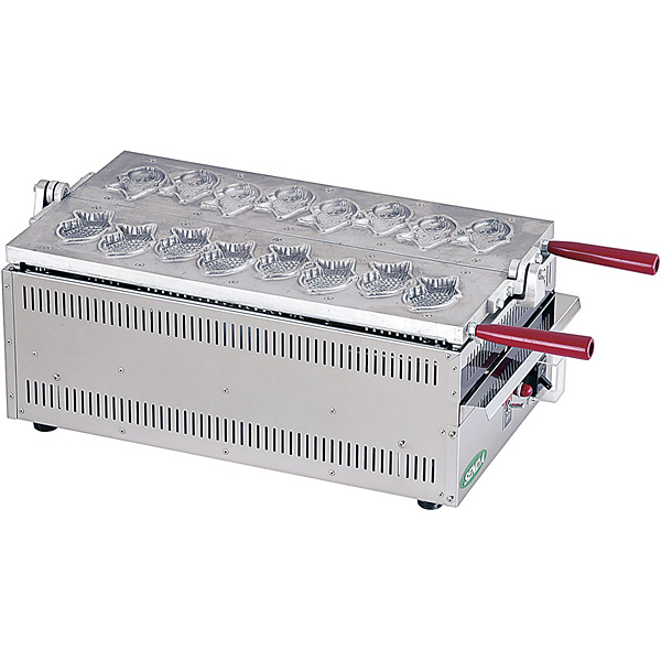 電気式 ミニたい焼き機 1連式 TAS-02 8匹焼 - 調理器具のSHOKUBI