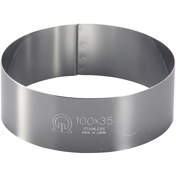 遠藤商事 SA 18-0 ステンレス セルクルリング 丸型 φ100mm 深さ35mm