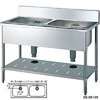 �X�M�R 2���V���N �o�b�N�K�[�h�t�� ���s600�V���[�Y SS-2S-126 ��1,200mm