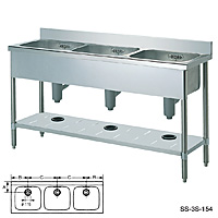 �X�M�R 3���V���N �o�b�N�K�[�h���� ���s450�V���[�Y SS-3S-184F ��1,800mm