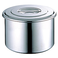 スギコ 18-8 ステンレス キッチンポット 浅型 SH-4616S φ160mm - 調理