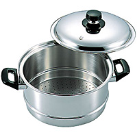 フジノス エレックマスター ライト 深型両手鍋 24cm - 調理器具のSHOKUBI