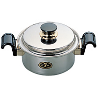 サバティーニ 両手鍋 電磁対応 φ19cm - 調理器具のSHOKUBI