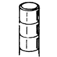 �G���N�^�[ �g�b�v�g���b�N �Œ胆�j�b�g�p �|�[�� 1�g4�{ P2200-4 H2,200mm