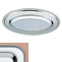 スギコ 18-8 ステンレス 小判皿 SG渕 460×306mm SH-0018-S 18インチ