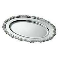 18ー8ステンレス小判皿２２枚セット スギコ 18-8 ステンレス 小判皿 SG渕 460×306mm SH-0018-S 18インチ