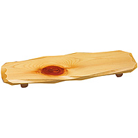 檜 紅節はつり盛台 大 約27×18cm - 調理器具のSHOKUBI