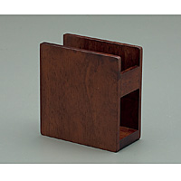 Slim&Compact 木製 ナプキンスタンド ブラウン - 調理器具のSHOKUBI