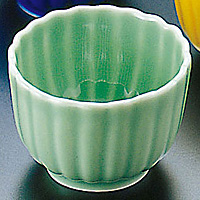 珍味入れ　黄釉グリーン菊葉型珍味入れ10客 珍味入れ 黄釉黄釉グリーン菊葉型珍味入れ10客 珍味入れ 緑交趾菊葉