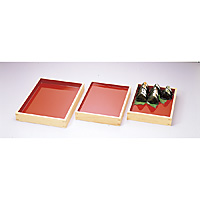 白木 デリカバット 両面内朱 大 - 調理器具のSHOKUBI