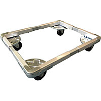 �A���~�� �t���[�T�C�Y �h�[���[ �c400mm �L���X�^�[��75mm DLF-7535 ��500�`600mm