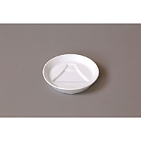 醤油皿 白磁 絵柄入り 醤油皿 約8.2mm 富士山 - 調理器具のSHOKUBI