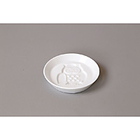 白磁 絵柄入り 醤油皿 約8.2mm 富士山 - 調理器具のSHOKUBI