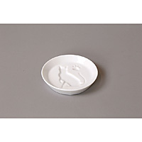 白磁 絵柄入り 醤油皿 約8.2mm 富士山 - 調理器具のSHOKUBI