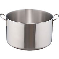 ムラノ インダクション 18-8 ステンレス 半寸胴鍋 蓋無 16cm - 調理