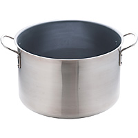 ステンレス製 寸胴鍋 約38cm内側はテフロン加工仕様 ムラノ インダクション テフロンセレクト 18-8 ステンレス 半寸胴鍋 蓋