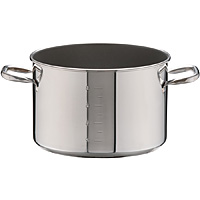 遠藤商事 SAパワー・デンジ アルファ 寸胴鍋 27cm(蓋無)目盛付 (品番)AZV7303 遠藤商事 SA パワーデンジ アルファ 半寸胴鍋 目盛付 蓋無 27cm - 調理