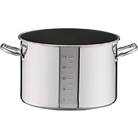 遠藤商事 SA パワーデンジ アルファ 半寸胴鍋 目盛付 蓋無 48cm - 調理