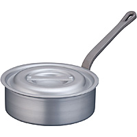 遠藤商事 TKG アルミニウム 片手浅型鍋 目盛付 アルマイト加工 内径